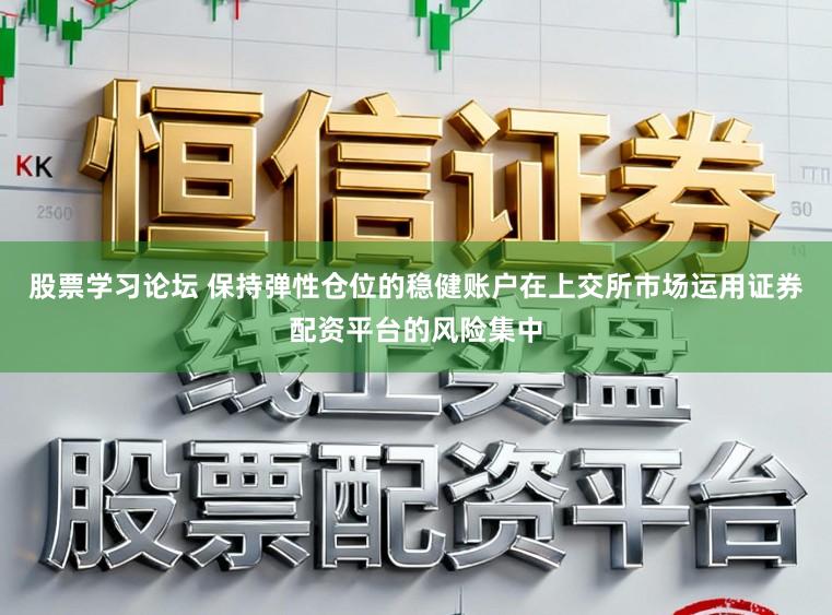 股票学习论坛 保持弹性仓位的稳健账户在上交所市场运用证券配资平台的风险集中